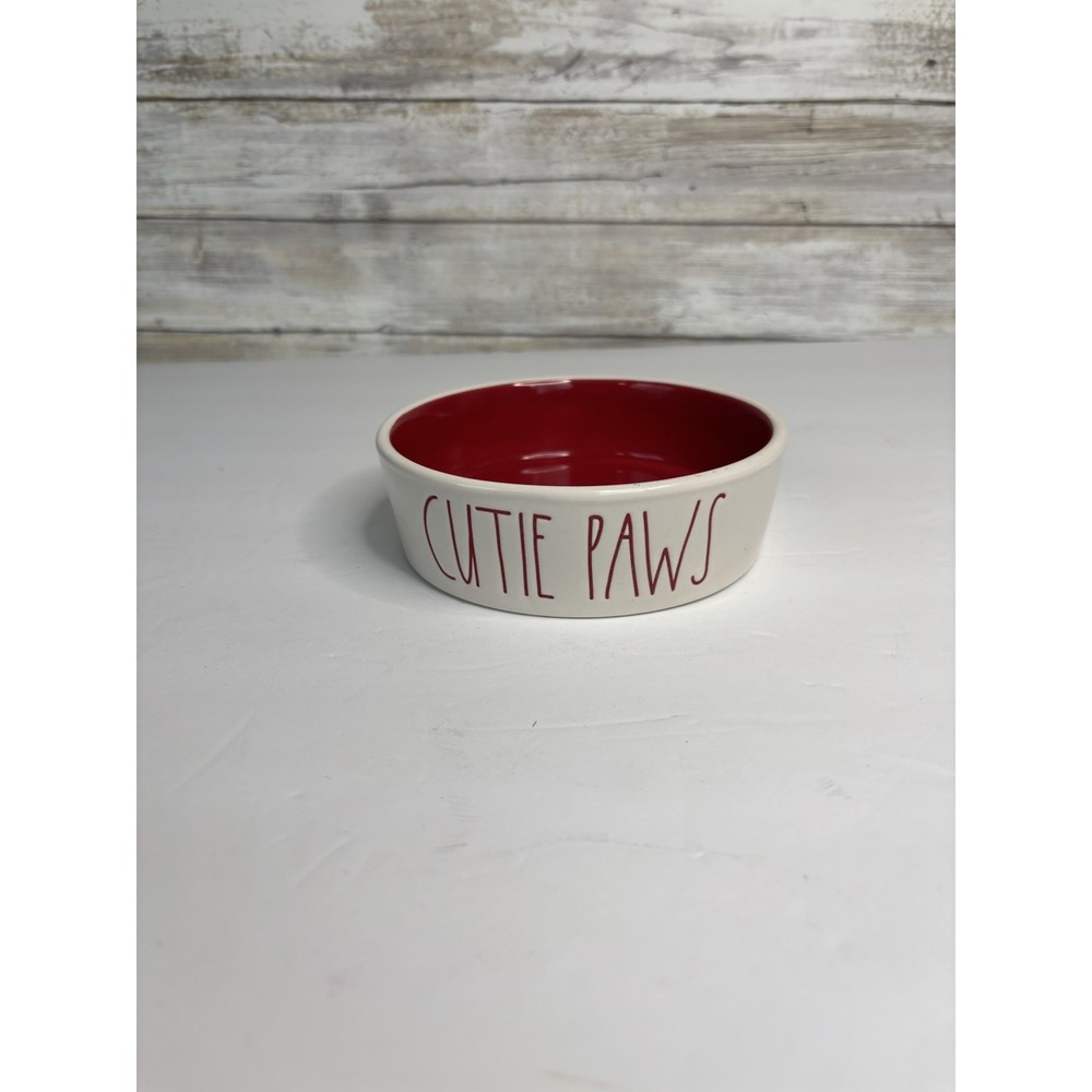 Rae Dunn 5" CUTIE PAWS"Small Pet Food/Water Bowl